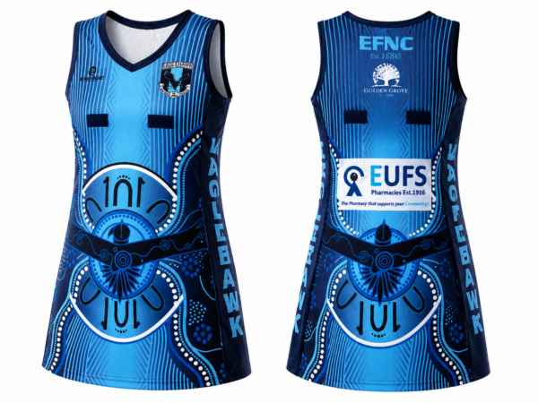 Liquid Titanium Lycra Flared A-Line (4 panel) Netball Dress