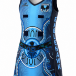 Liquid Titanium Lycra Flared A-Line (4 panel) Netball Dress