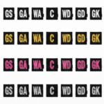 Premium Customised 2-layer Lycra Velcro Squares – Aus Made (Set of 14)