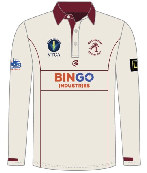 Custom Cricket Two-Day Long-Sleeve Playing top