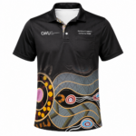 Sublimated Indigenous designed Short Sleeve Polo