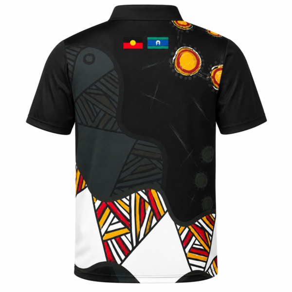 Sublimated Indigenous designed Short Sleeve Polo
